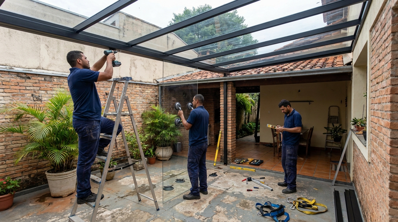 Cobertura de Vidro em Suzano‑SP